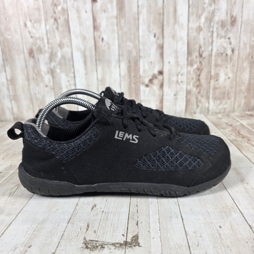 Lems Primal 2 Black Minimalist Zero Drop‎ Barefoot Walking Shoes womens 8.5